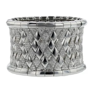 Queen of Diamonds Wide Stretch Bracelet