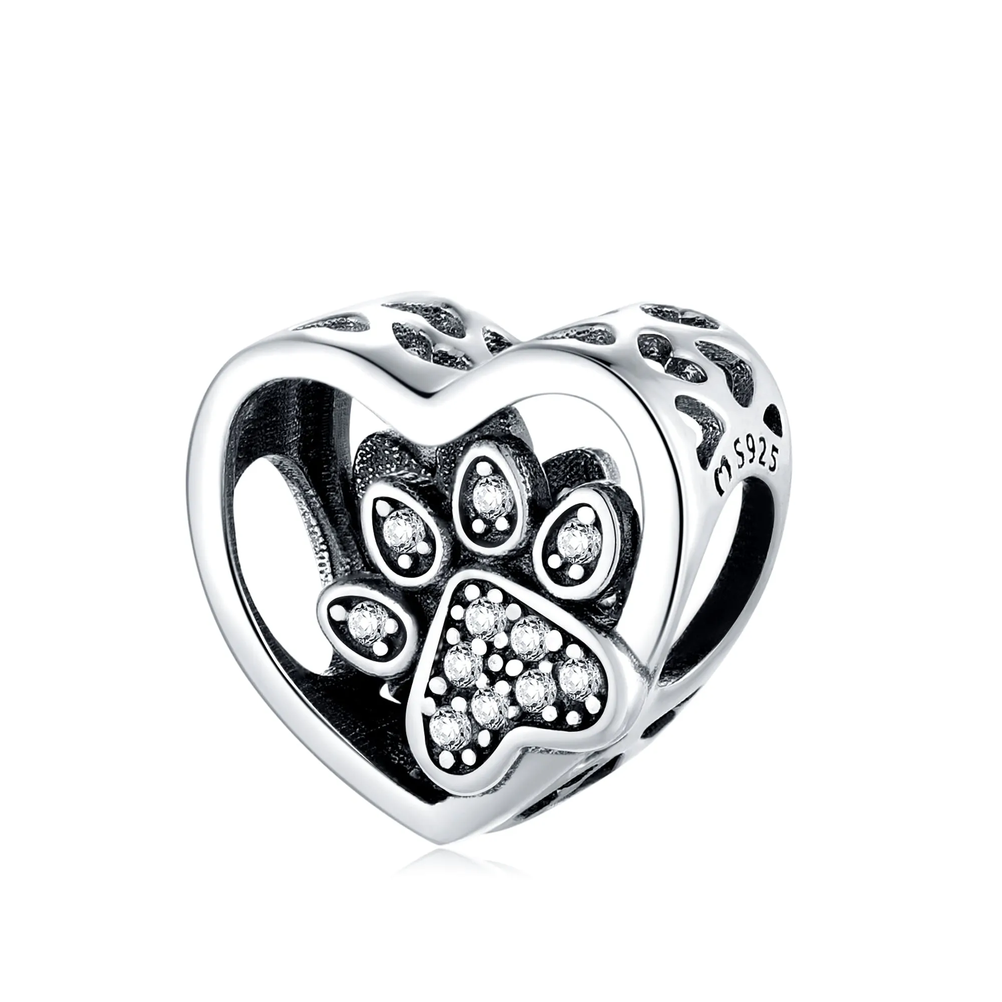 "Heart Paw" Bead