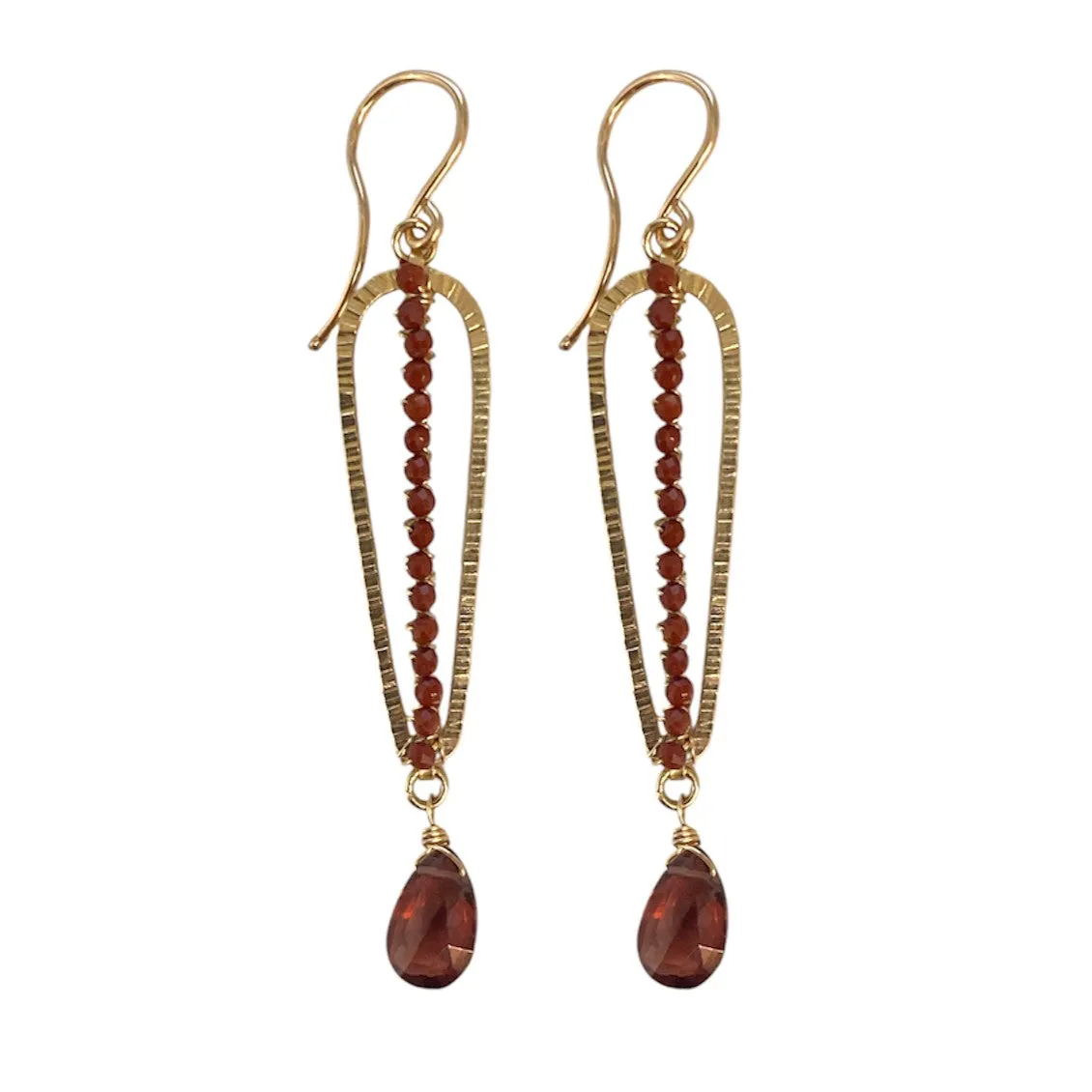 Red Jasper & Garnet Earrings