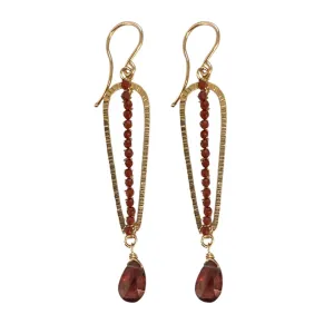 Red Jasper & Garnet Earrings