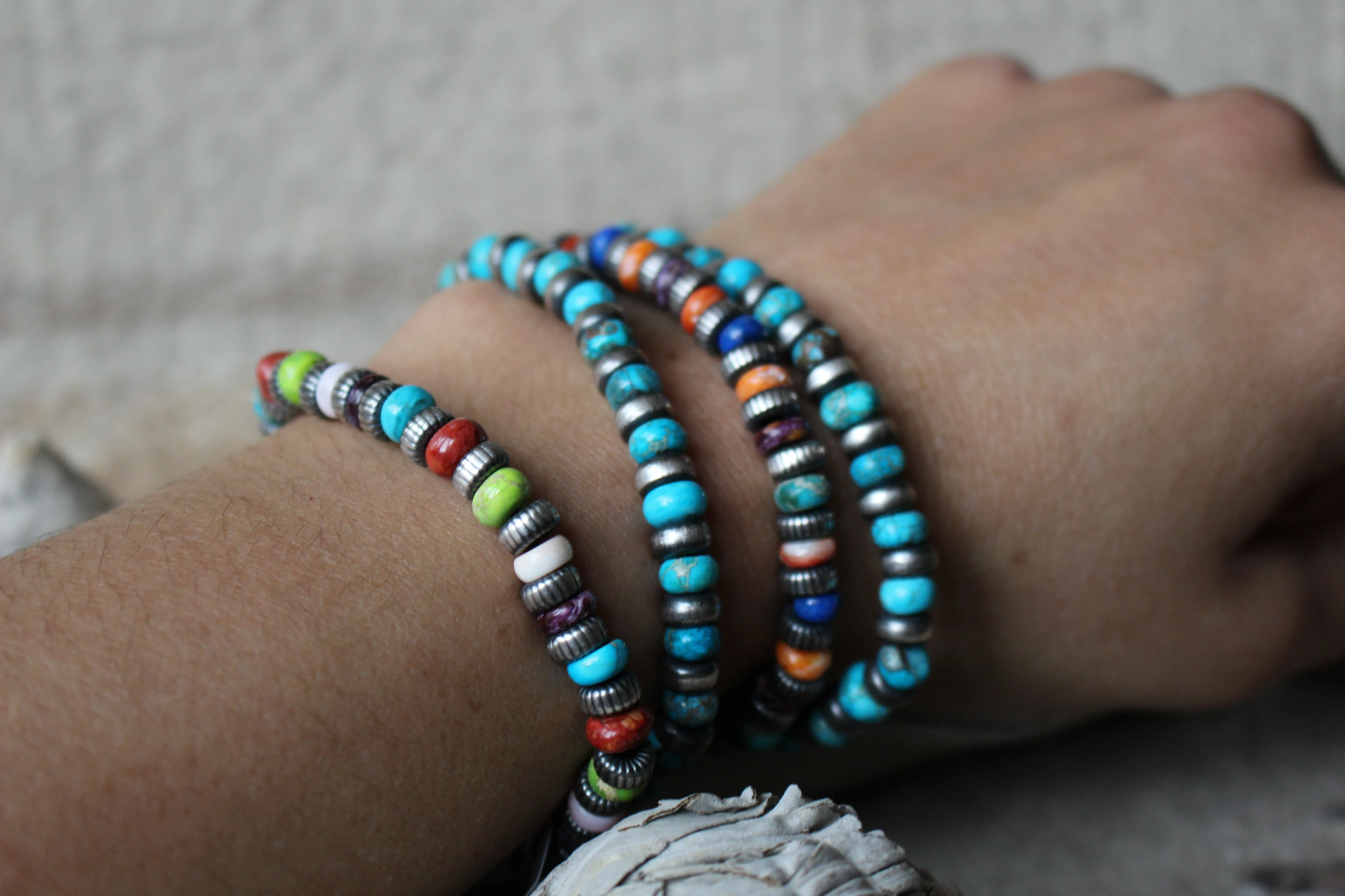 Red Stone Arches Bracelet