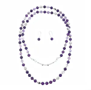 Return to Origin Beaded Amethyst Necklace - 6mm