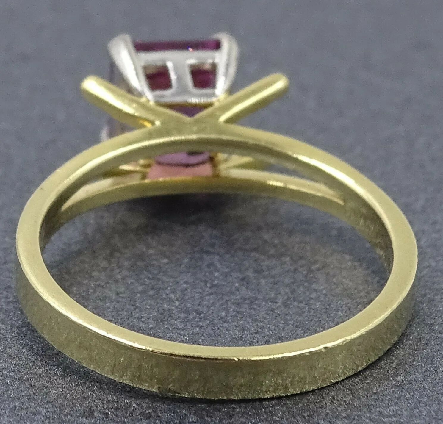 Rhodolite Garnet 18ct Yellow & White Gold Ring