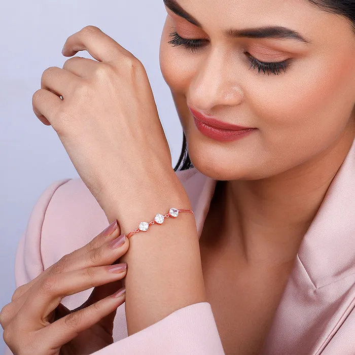 Rose Gold Sparkling Zircon Bracelet