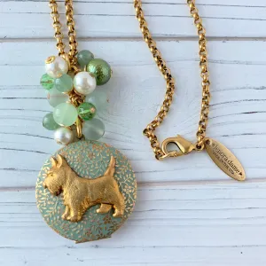 Sage the Scottie Locket Pendant Necklace