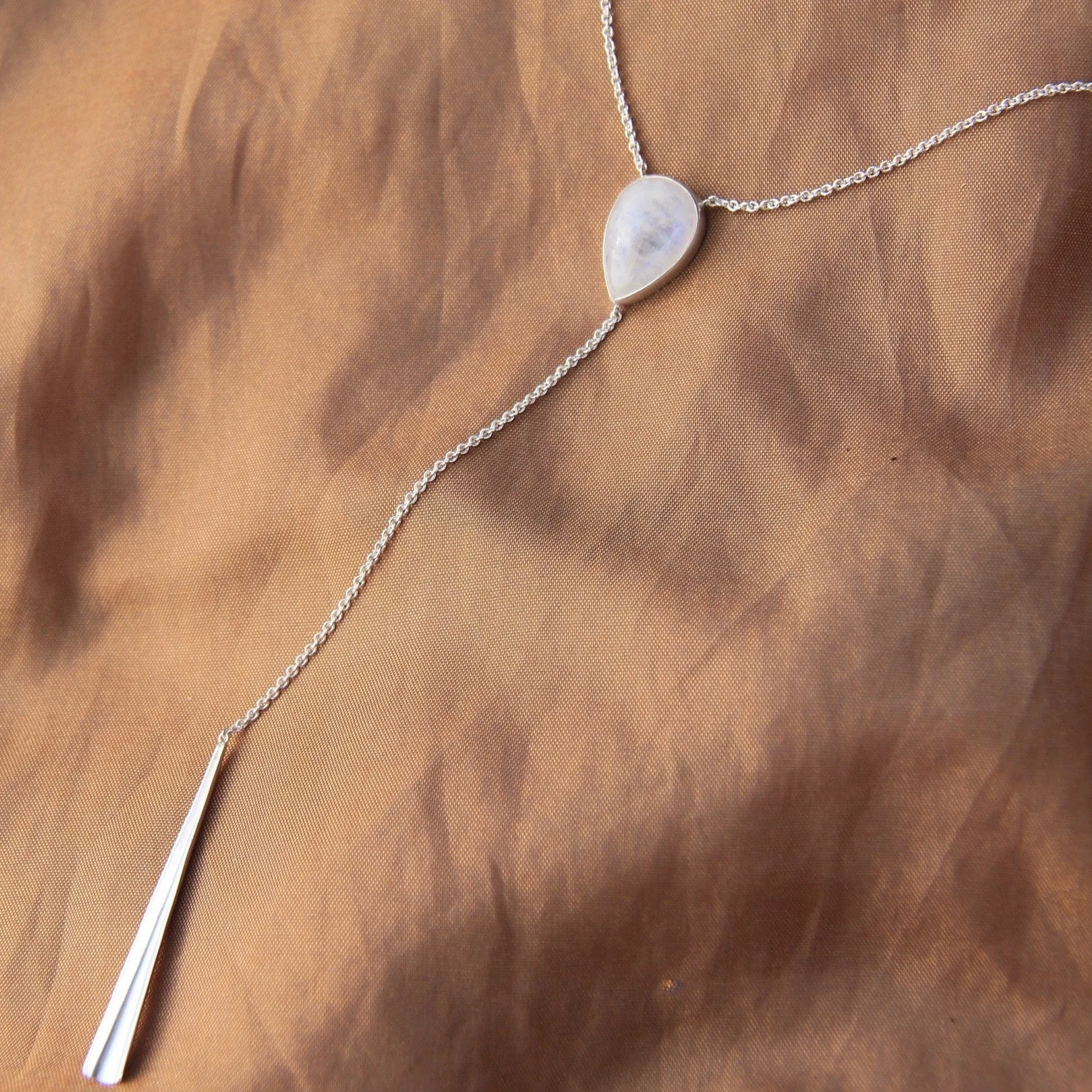 Seriene Sterling Moonstone Necklace