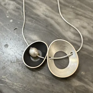 Side by side periwinkle necklace