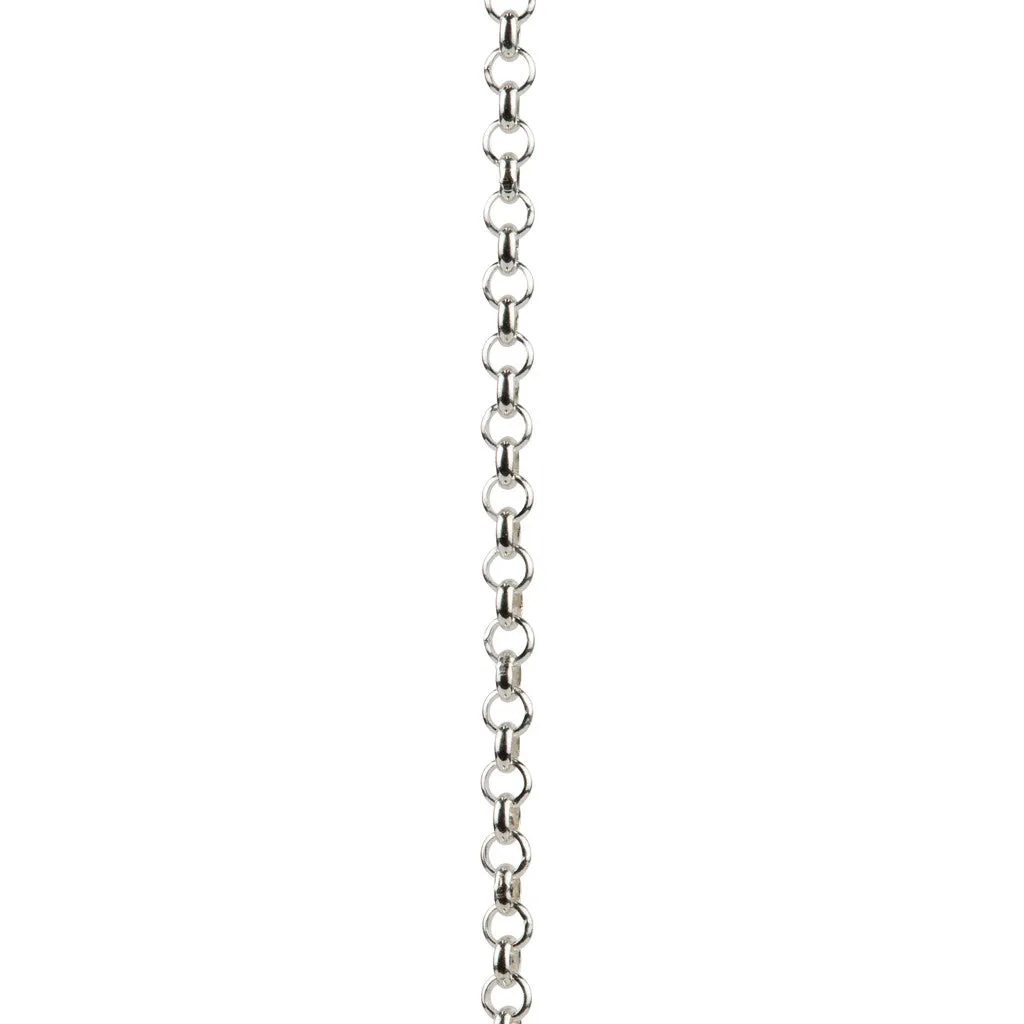 Silver Disc Pearl Necklace