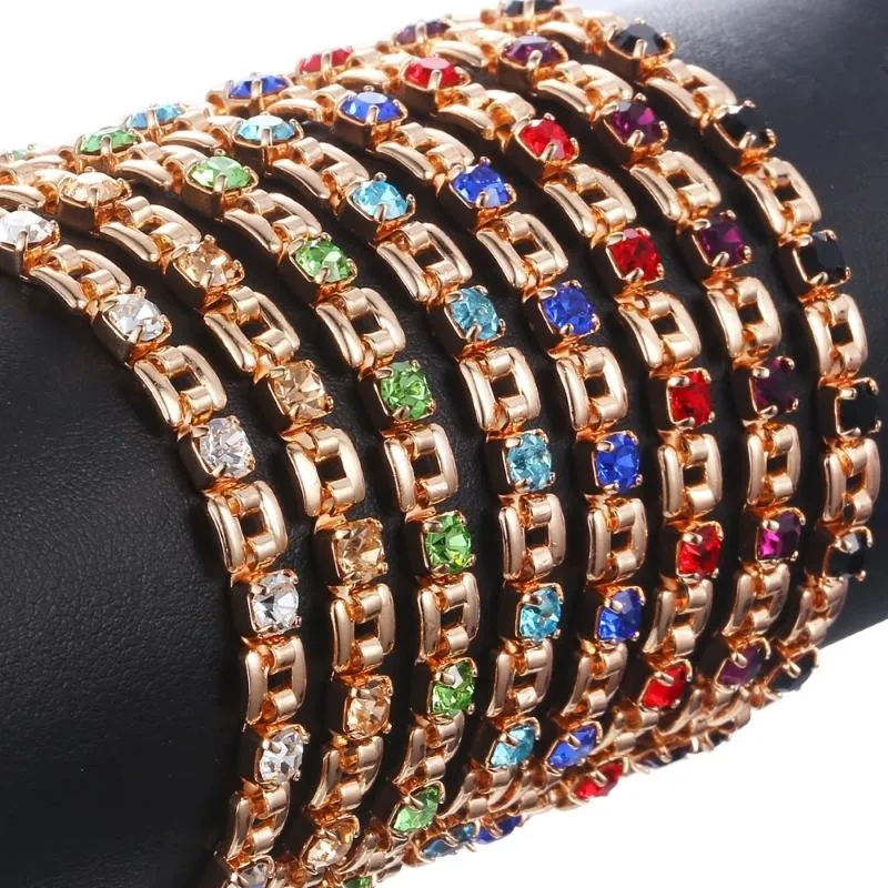 Simple and Trendy Rhinestone Adorned Bracelet