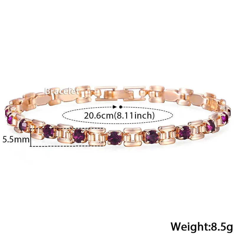 Simple and Trendy Rhinestone Adorned Bracelet