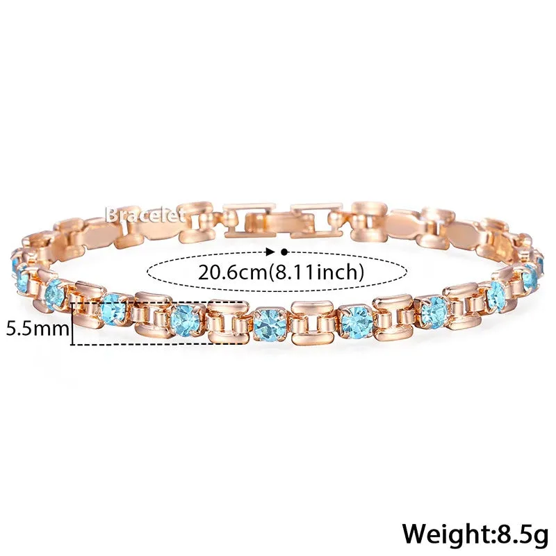 Simple and Trendy Rhinestone Adorned Bracelet