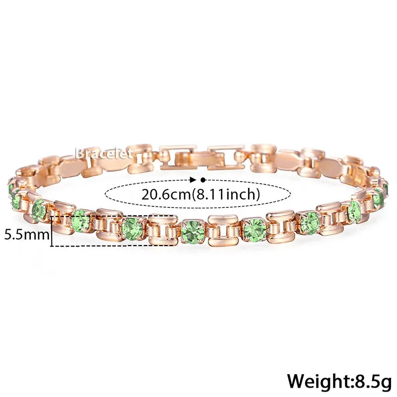 Simple and Trendy Rhinestone Adorned Bracelet