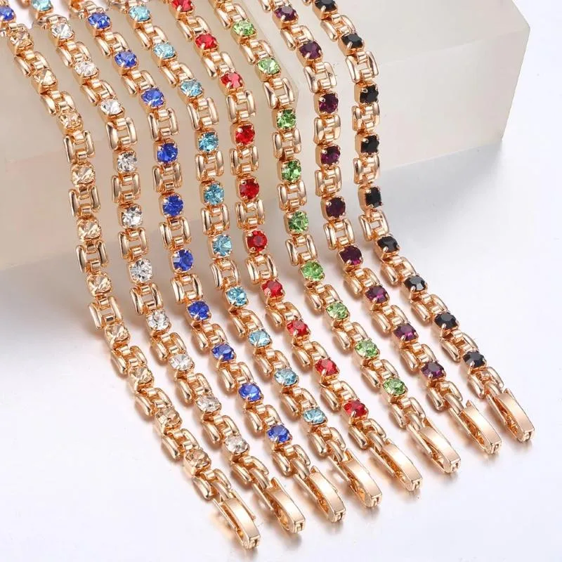 Simple and Trendy Rhinestone Adorned Bracelet