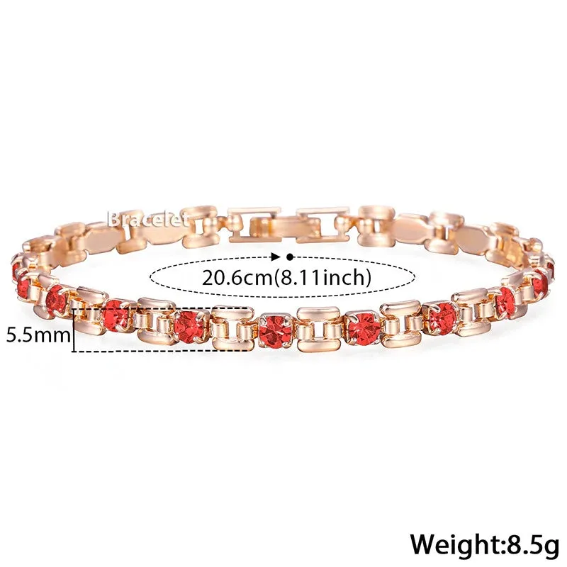 Simple and Trendy Rhinestone Adorned Bracelet