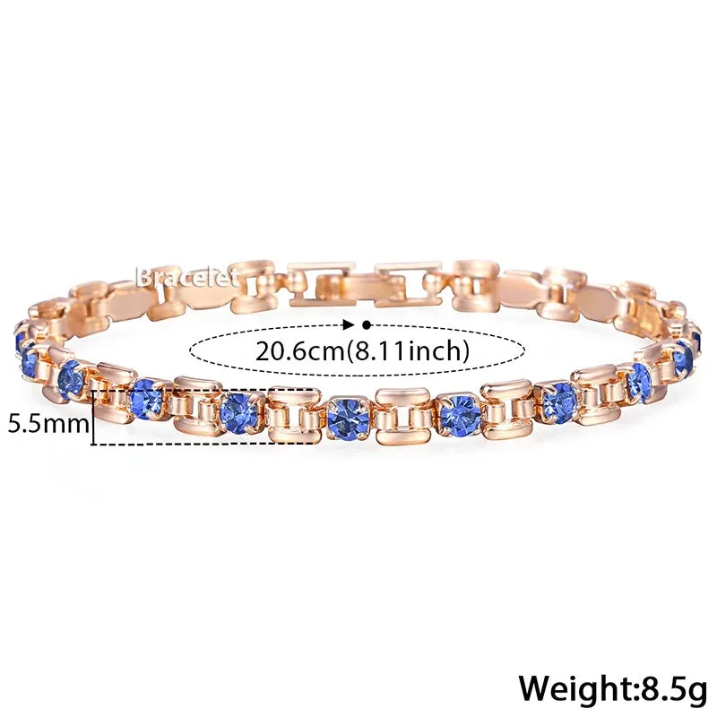 Simple and Trendy Rhinestone Adorned Bracelet