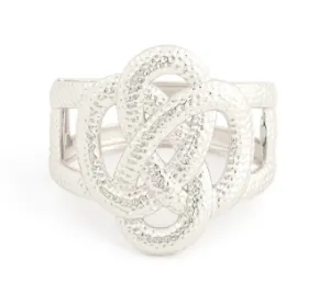 Snake Wrap Cuff in Silver