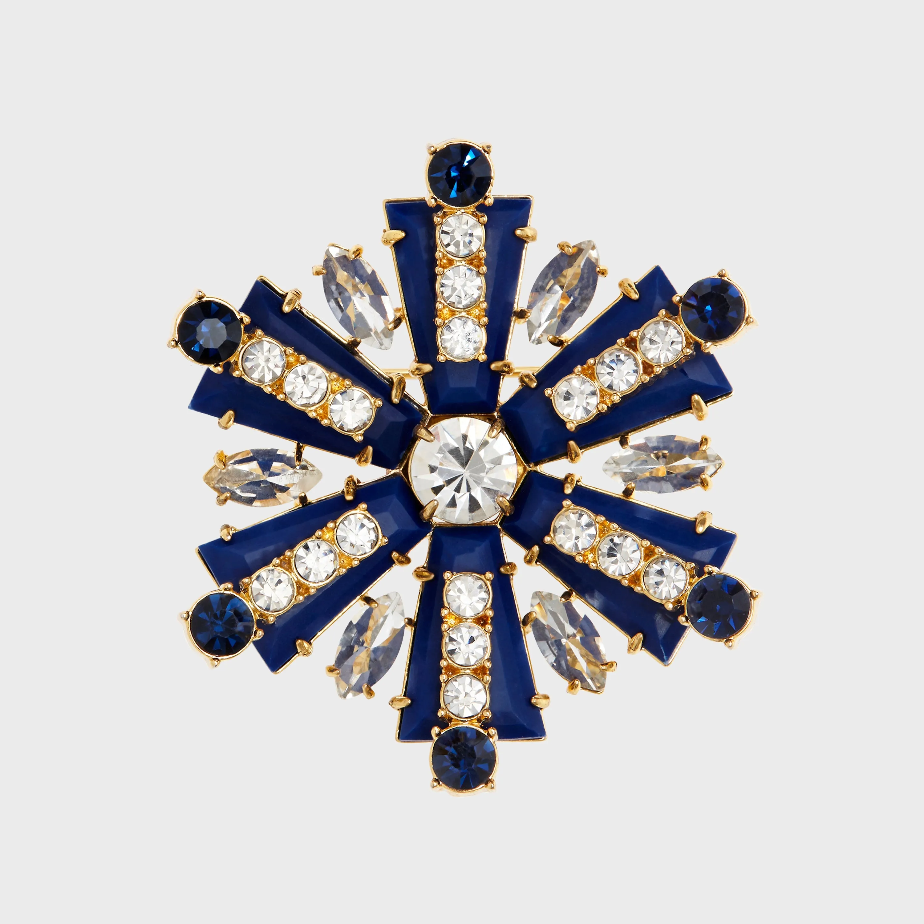 Starburst brooch, lapis lazuli