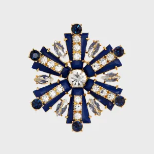 Starburst brooch, lapis lazuli