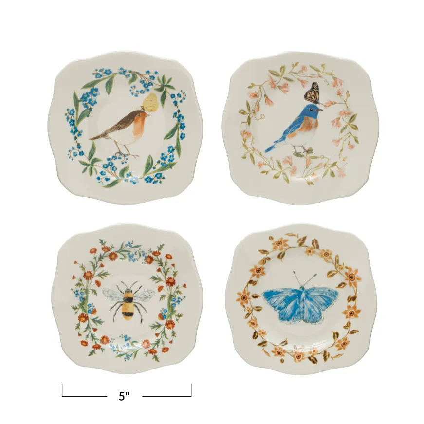 Stoneware Scalloped Plate