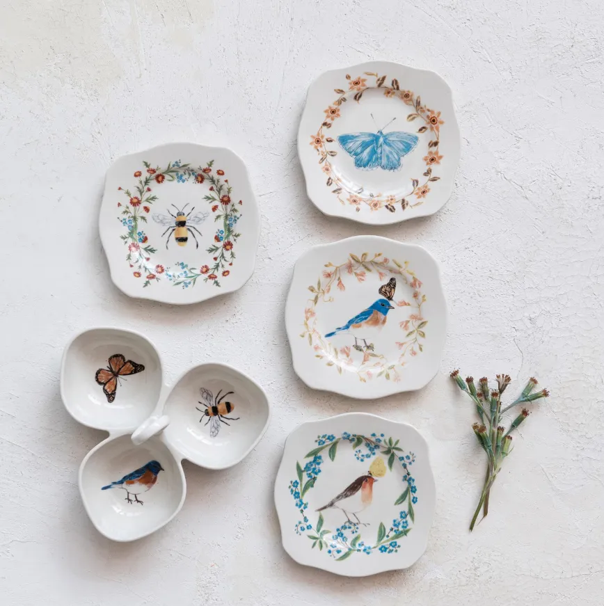 Stoneware Scalloped Plate