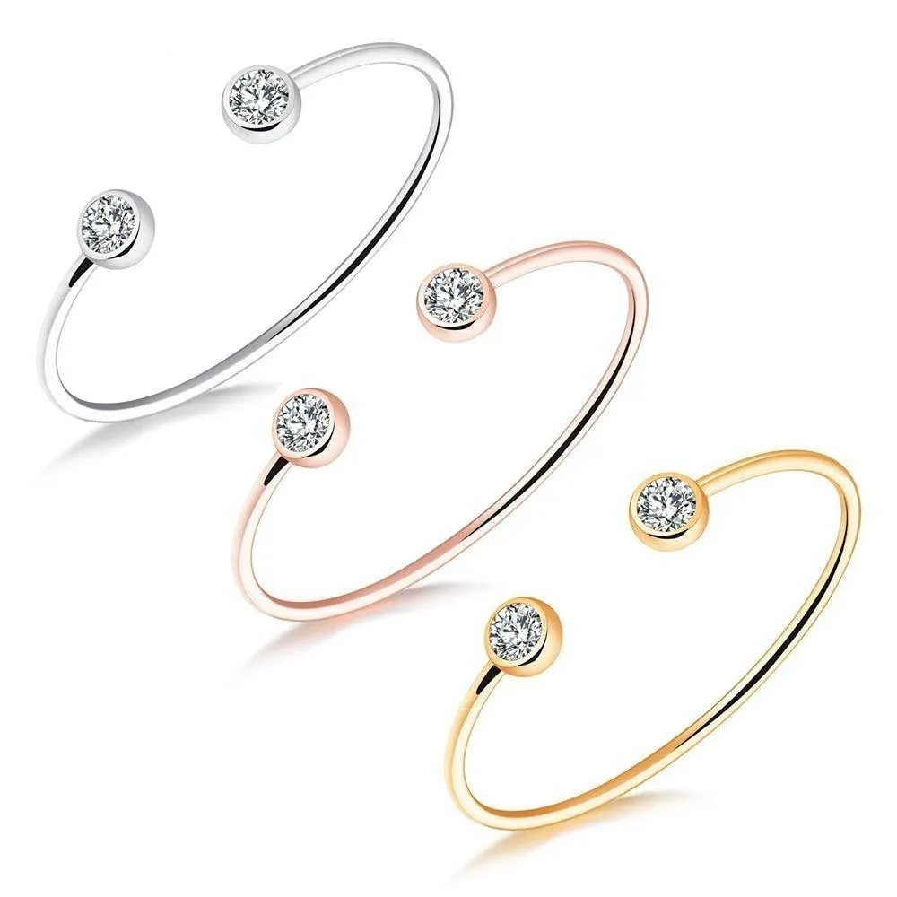 Streamlined Solitaire Bracelet
