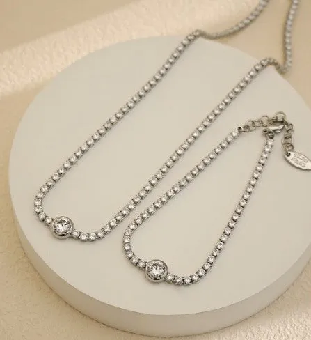 Tennis Zircon Necklace