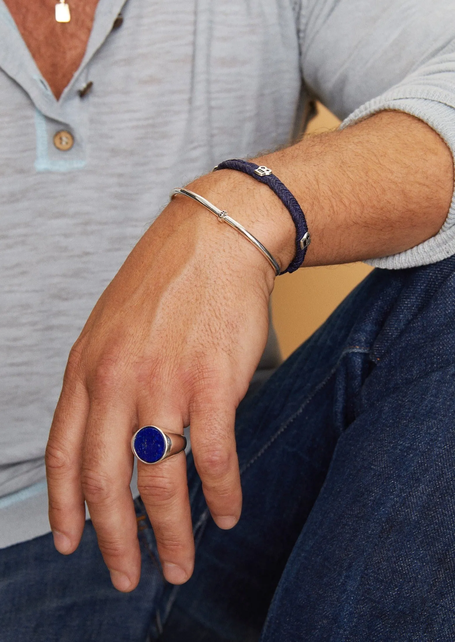 The Lapis Tablet Ring in Silver