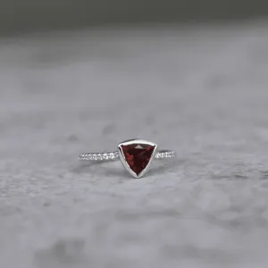 Trillion Tango - Garnet Ring