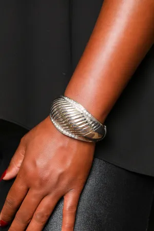 True Style- Silver Cuff Bracelet
