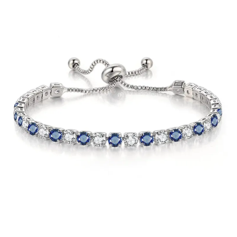 Vibrant Multicolor Zircon Bejeweled Tennis Bracelets