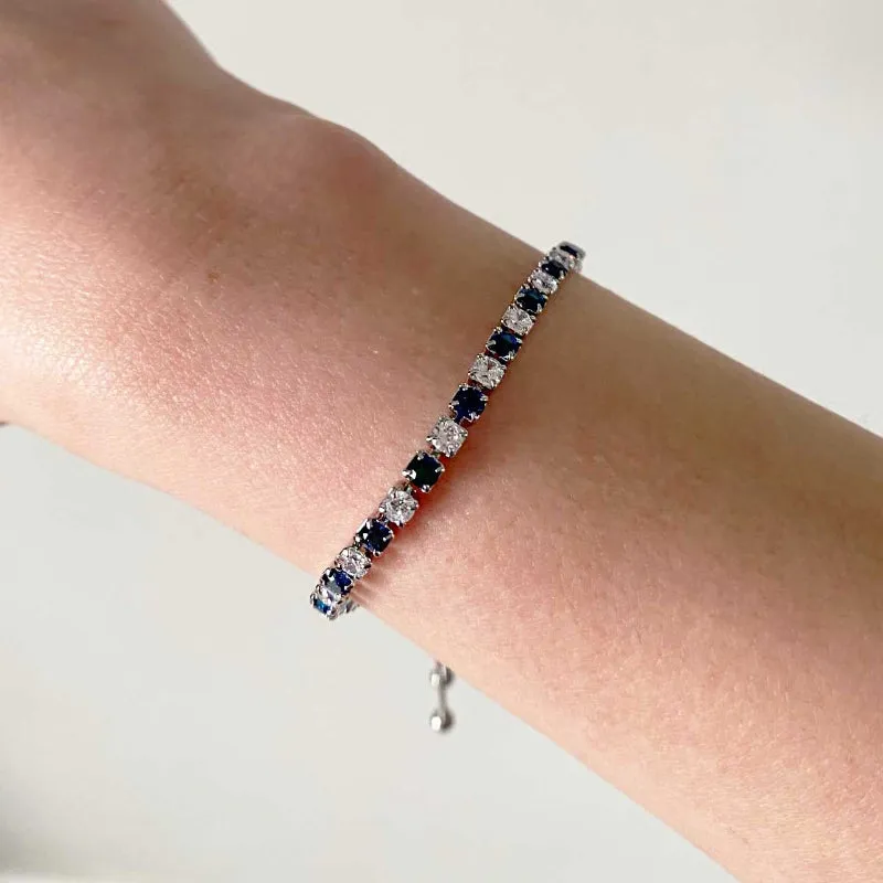 Vibrant Multicolor Zircon Bejeweled Tennis Bracelets