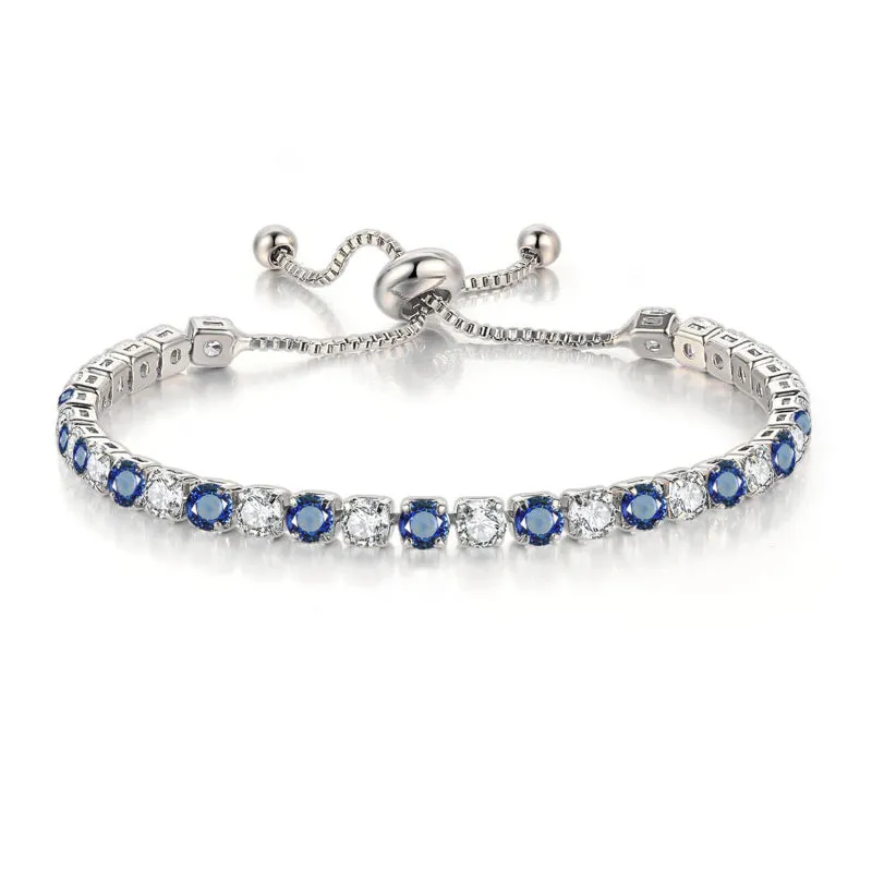 Vibrant Multicolor Zircon Bejeweled Tennis Bracelets