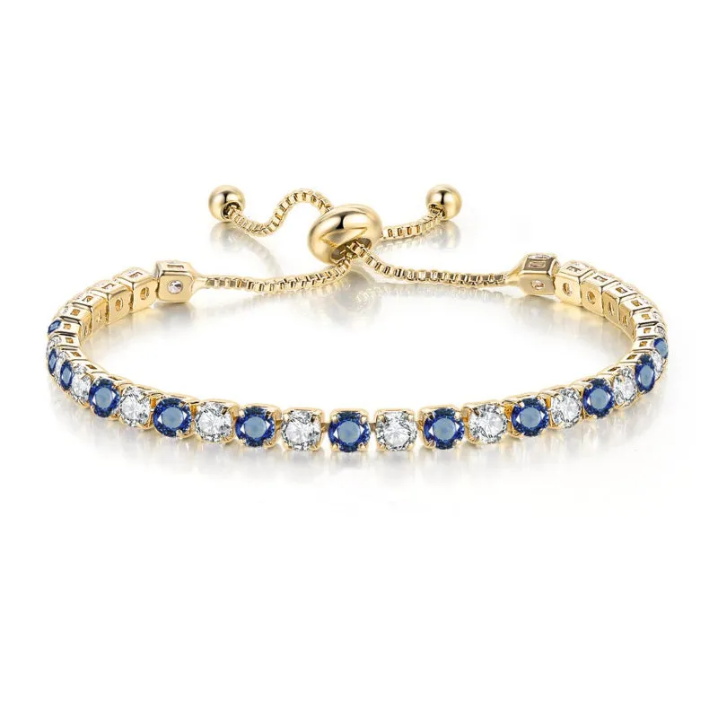 Vibrant Multicolor Zircon Bejeweled Tennis Bracelets