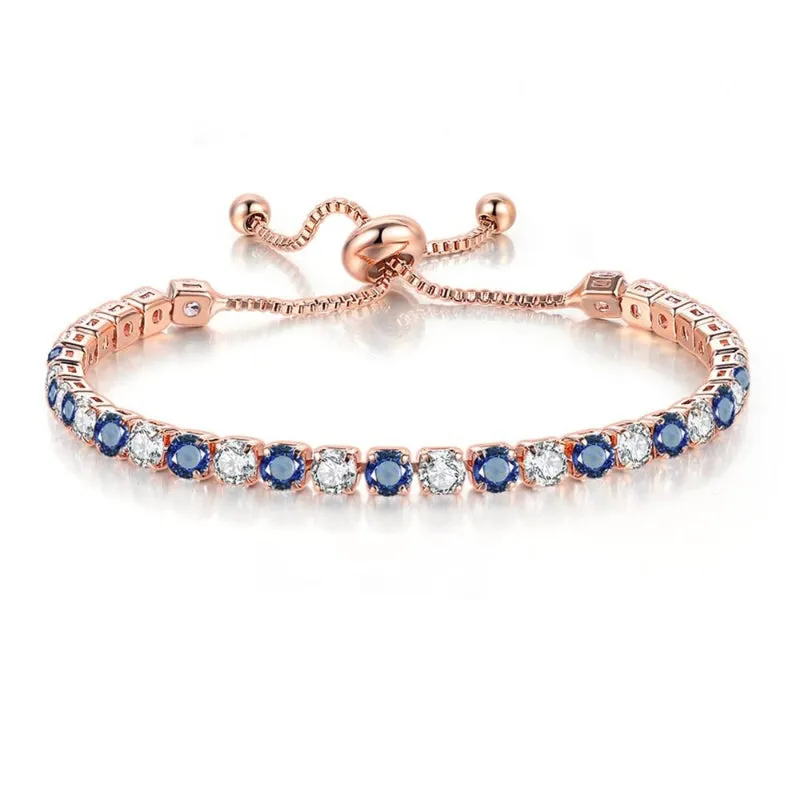 Vibrant Multicolor Zircon Bejeweled Tennis Bracelets