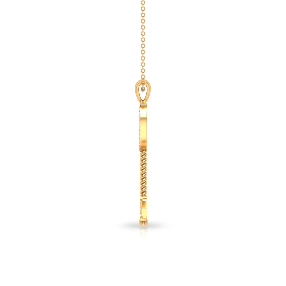 Vintage Inspired Heart Key Pendant Necklace