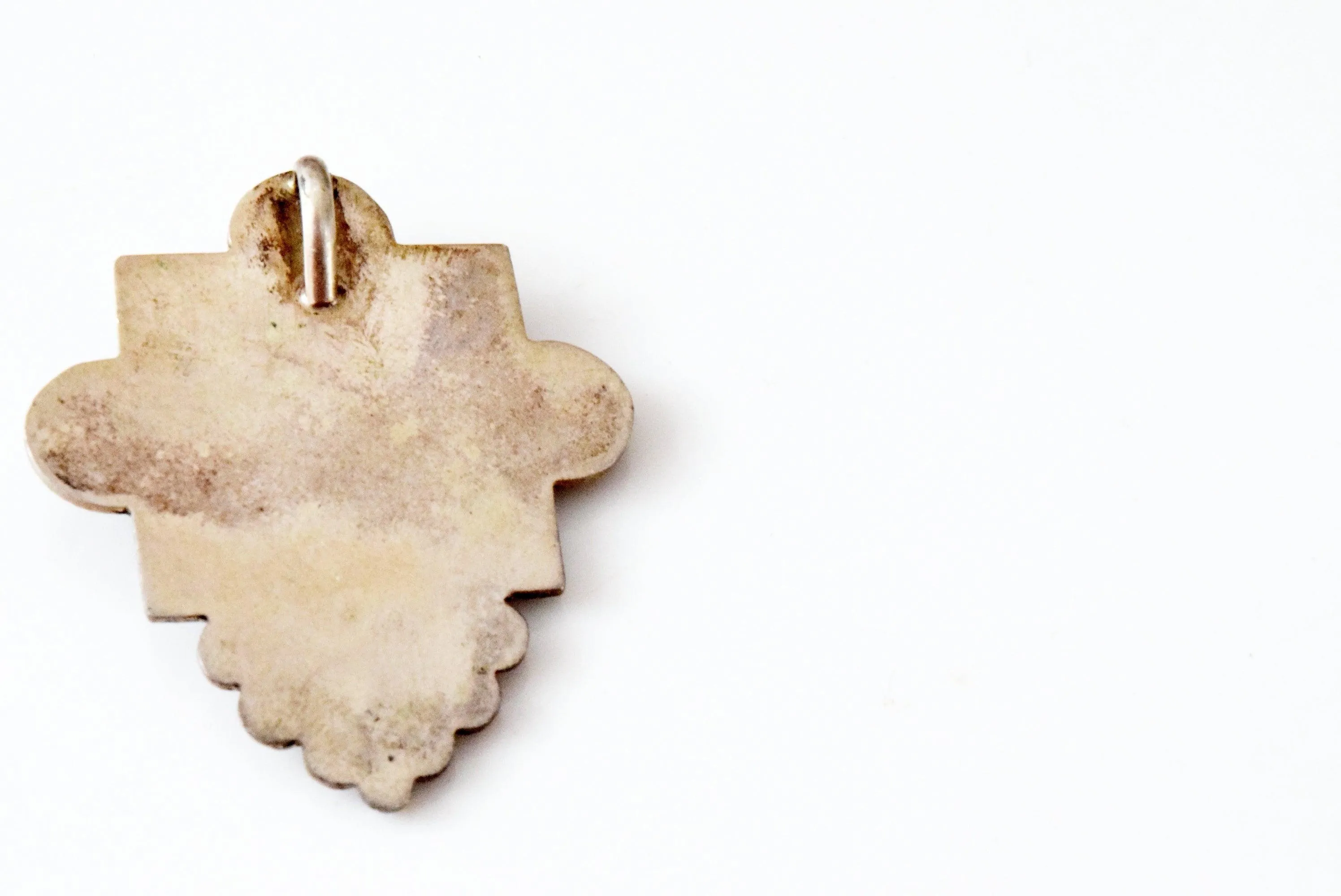 Vintage Middle Eastern Silver Cross Pendant