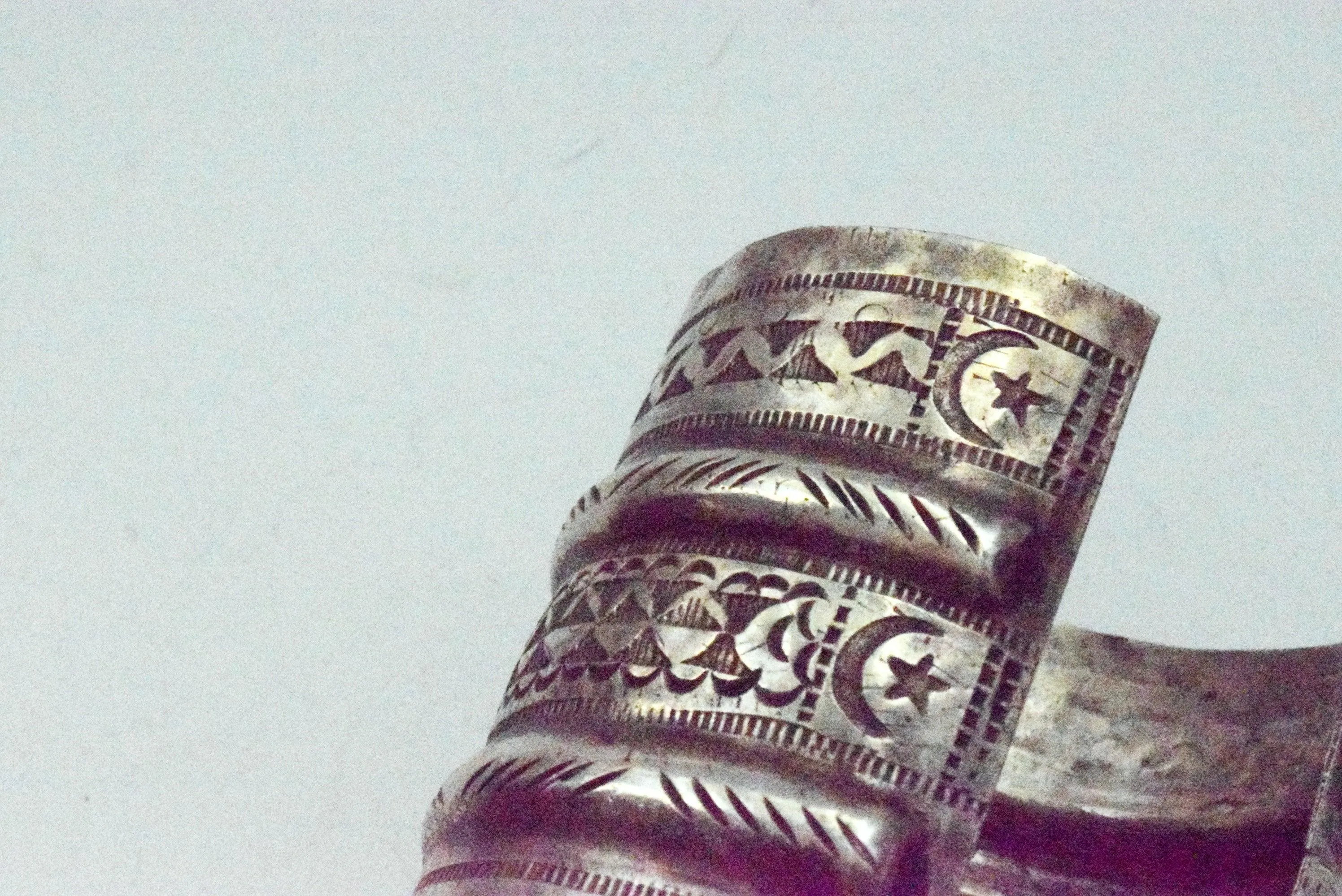 Vintage Wide Silver Siwa Bracelet
