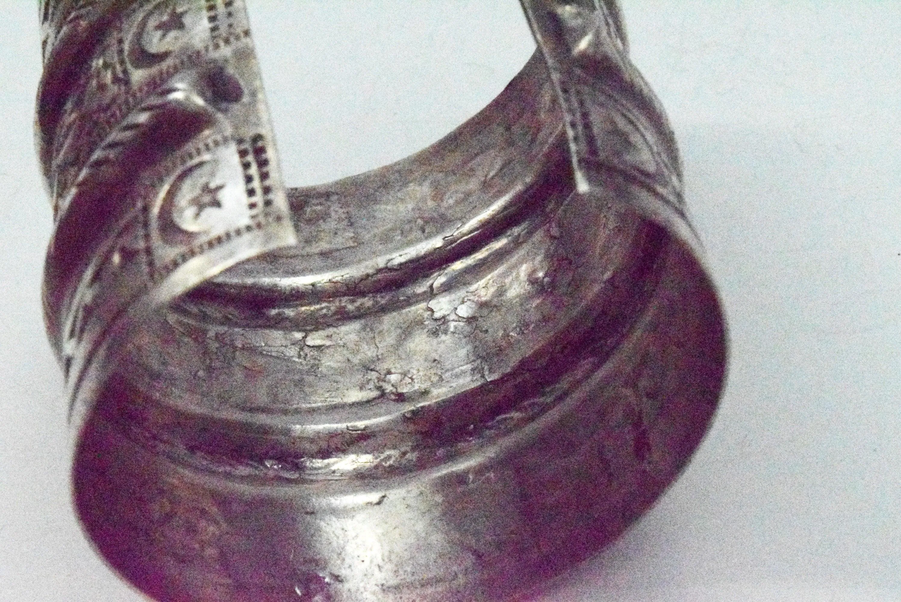 Vintage Wide Silver Siwa Bracelet