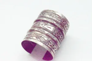 Vintage Wide Silver Siwa Bracelet