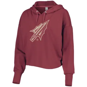 ZooZatz Women's Arrowhead Crop Hood - Garnet